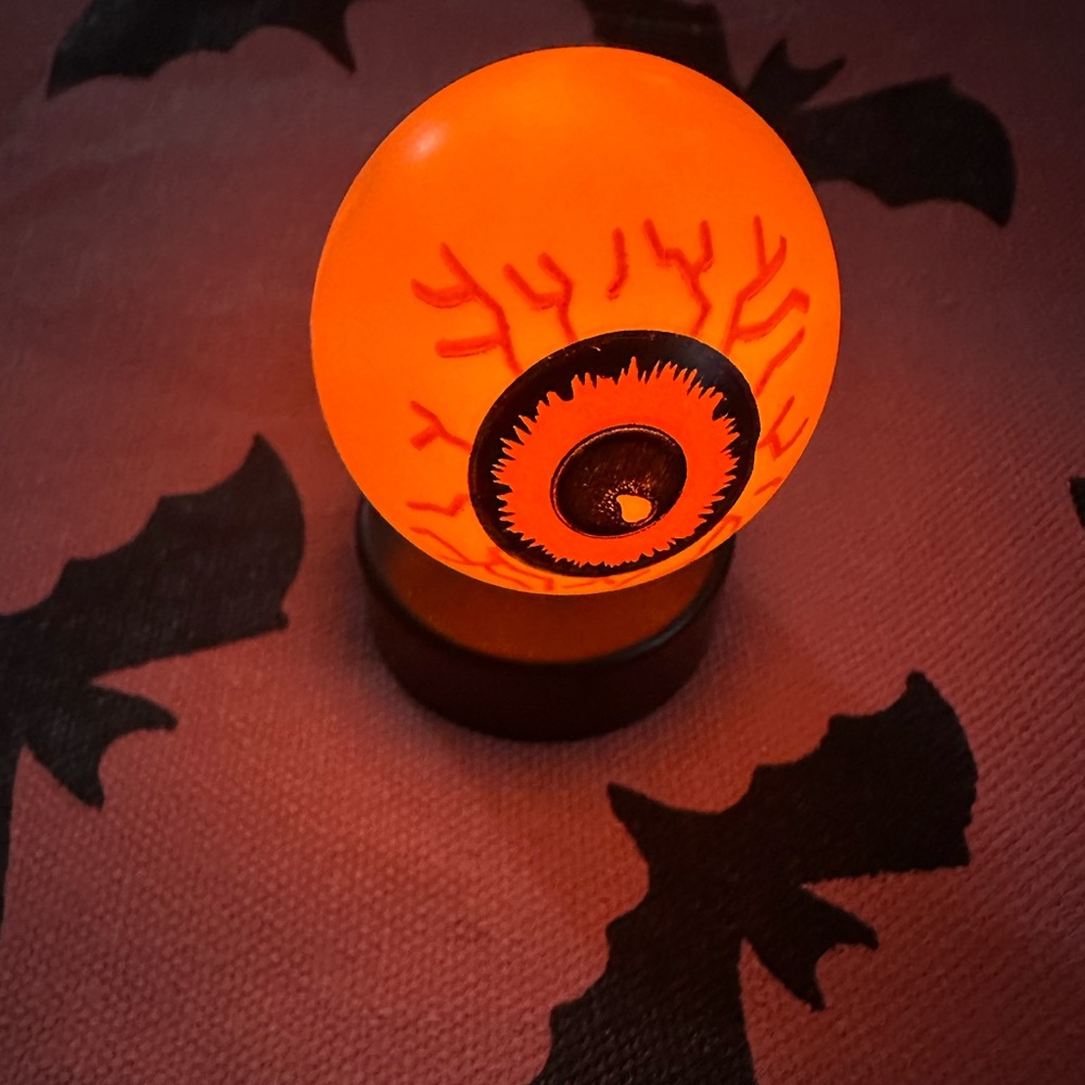 Orange Eyeball Halloween Decor